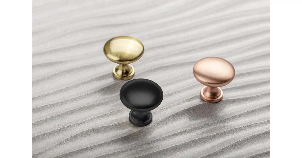 Kép 4/6 - Fogantyú fém, gomb, TERNI, króm