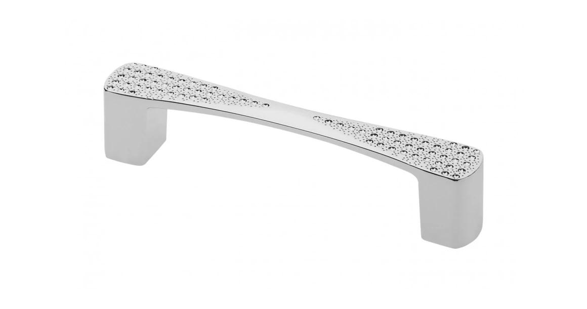 Kép 1/3 - Fogantyú fém-üveg,   96mm, COMO, króm