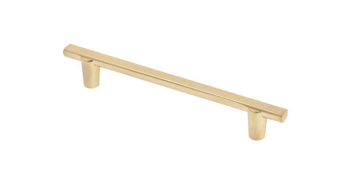 Kép 1/2 - GTV RAY fogantyú, C=128 mm, L=168 mm, ZnAl, Csiszolt arany