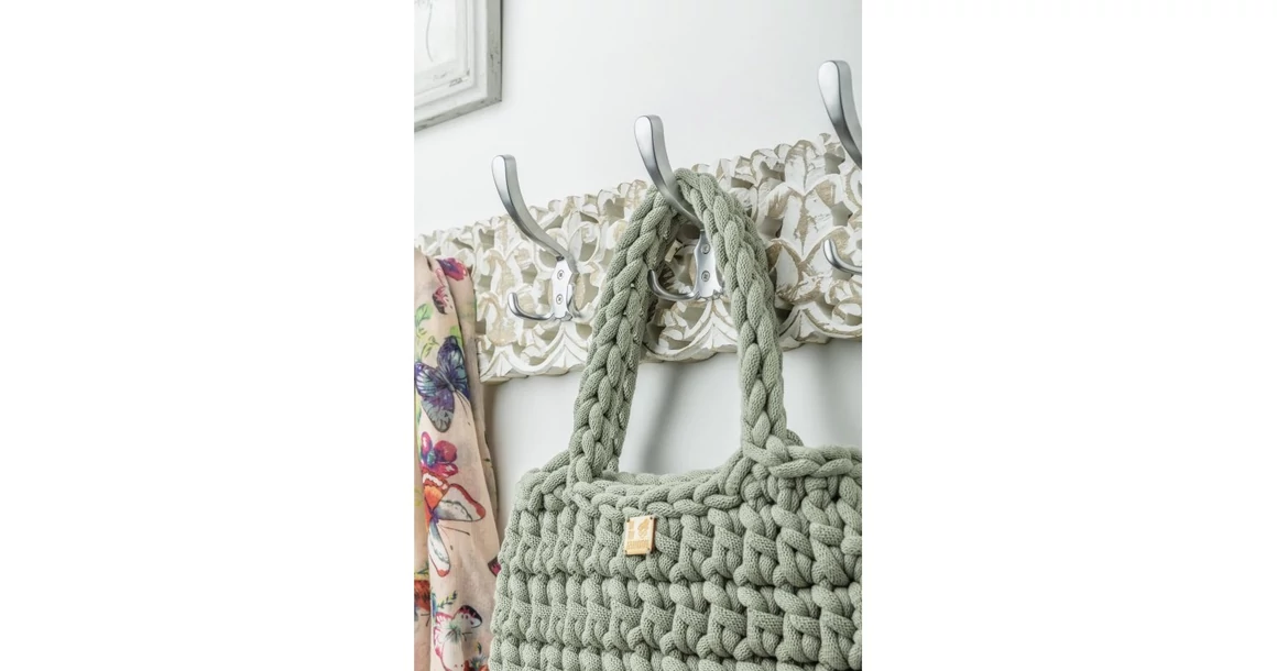 Kép 3/4 - Fogas fém, K24-A0, kalaptartós, króm