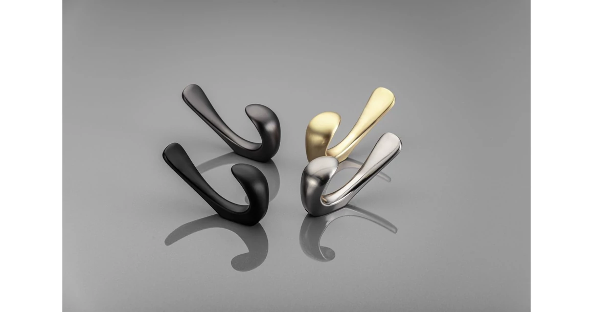 Kép 7/8 - Fogas fém, Ora, fekete matt