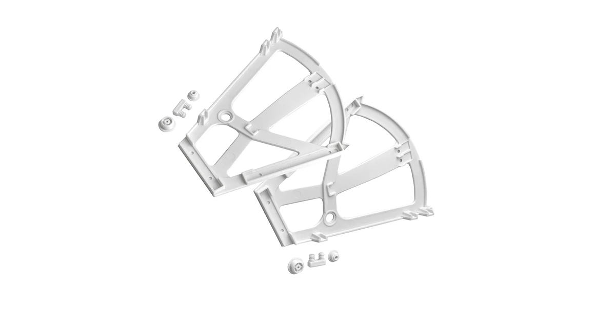 Kép 1/2 - Gardrób cipőtartó lehajtható, 2 fakkos, fehér