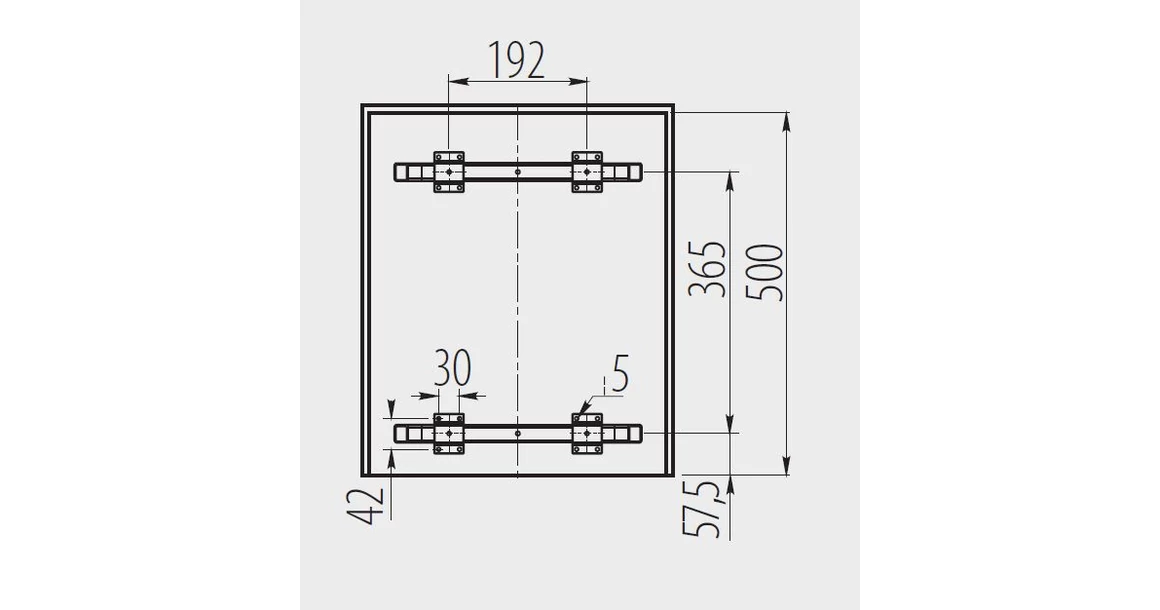 Kép 4/4 - Hulladékgyűjtő GTV Practi Eco 450, szelektív, manuális működés, lágy záródás, 2*20 L edénnyel, fedéllel