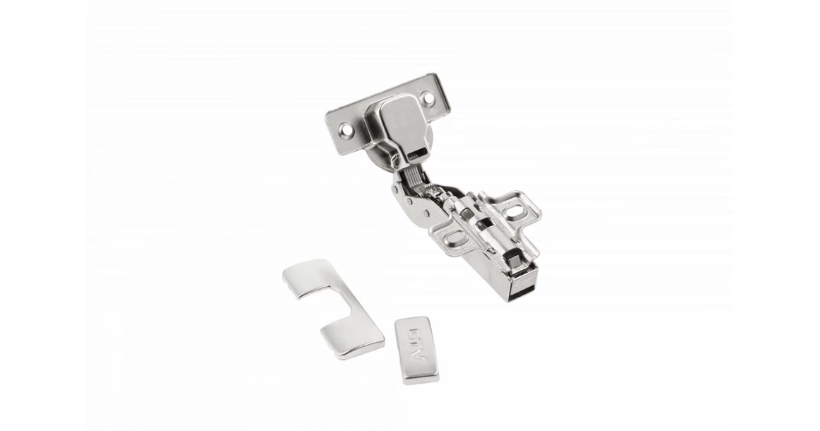 Kép 2/3 - Kivetőpánt, 30°, csillapított záródású, klippes, eurocsavar nélküli talp h=0