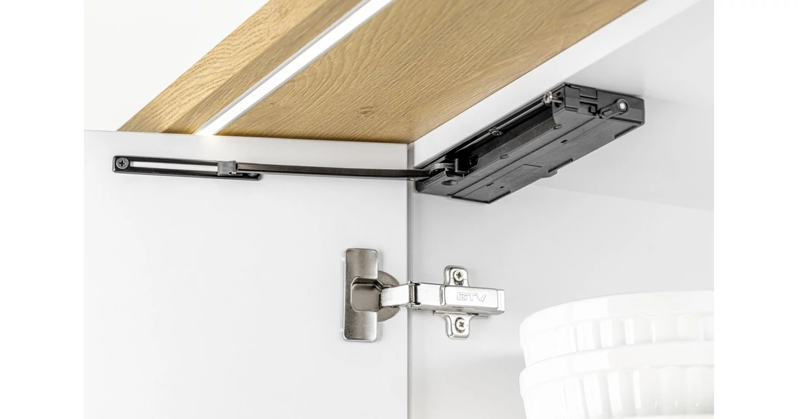 Kép 2/2 - Ajtónyitó, push-open, csillapított záródás, max 600mm széles,  700mm magas,  7,5 kilós ajtóhoz