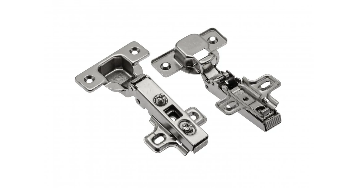 Kép 1/2 - Kivetőpánt, rázáródó, klippes, eurocsavar nélküli talp h=0