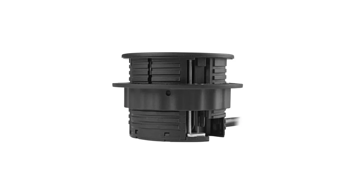 Kép 3/8 - Konnektor, pultba szerelhető, 1x dugalj, 1x USB A, 2xUSB C, RJ45; HDMI; 1,5fm kábellel, fekete RONDO