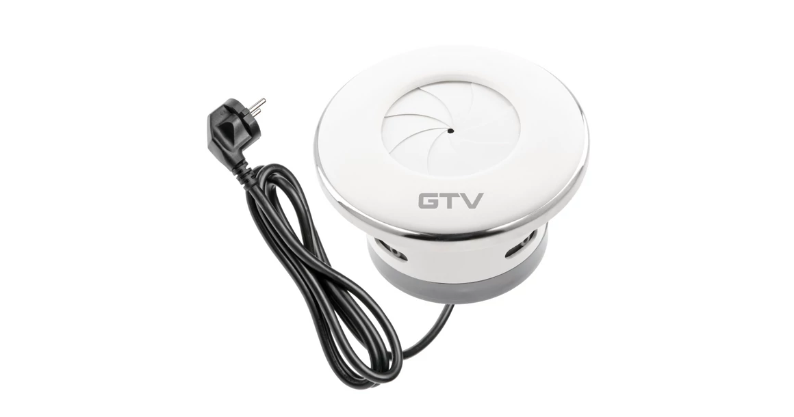 Kép 2/6 - Konnektor, pultba süllyesztett, 1,5m, SHUTTER, fehér