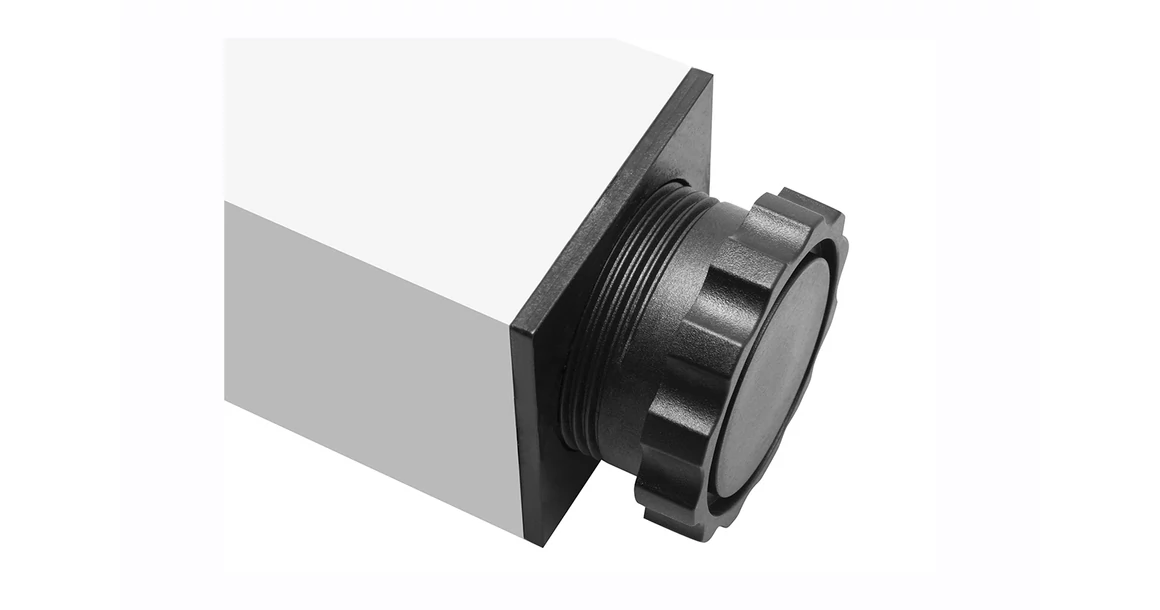 Kép 2/3 - Asztalláb alumínium kocka 60R,  710mm, alu elox