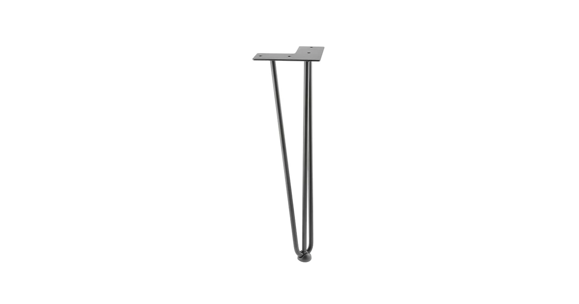 Kép 1/3 - Asztalláb ARTO-12-3R,  406mm, fekete