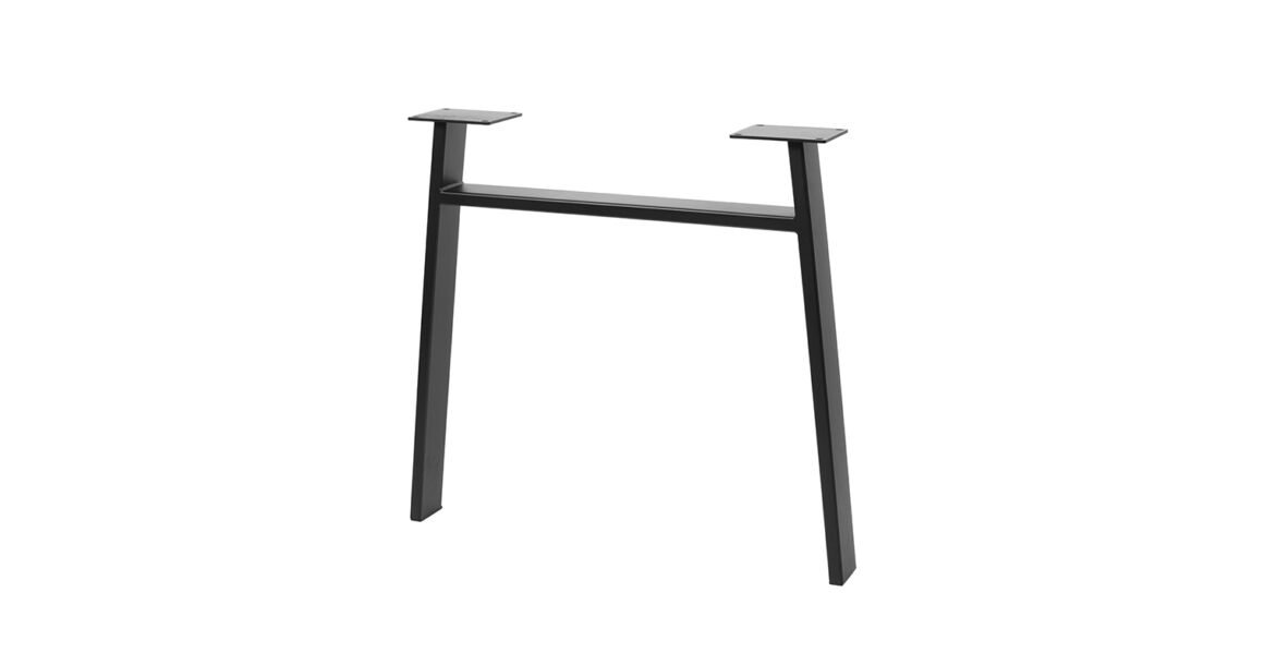 Kép 1/3 - Asztalláb fém INDUSTRIA-H20,  710mm, fekete