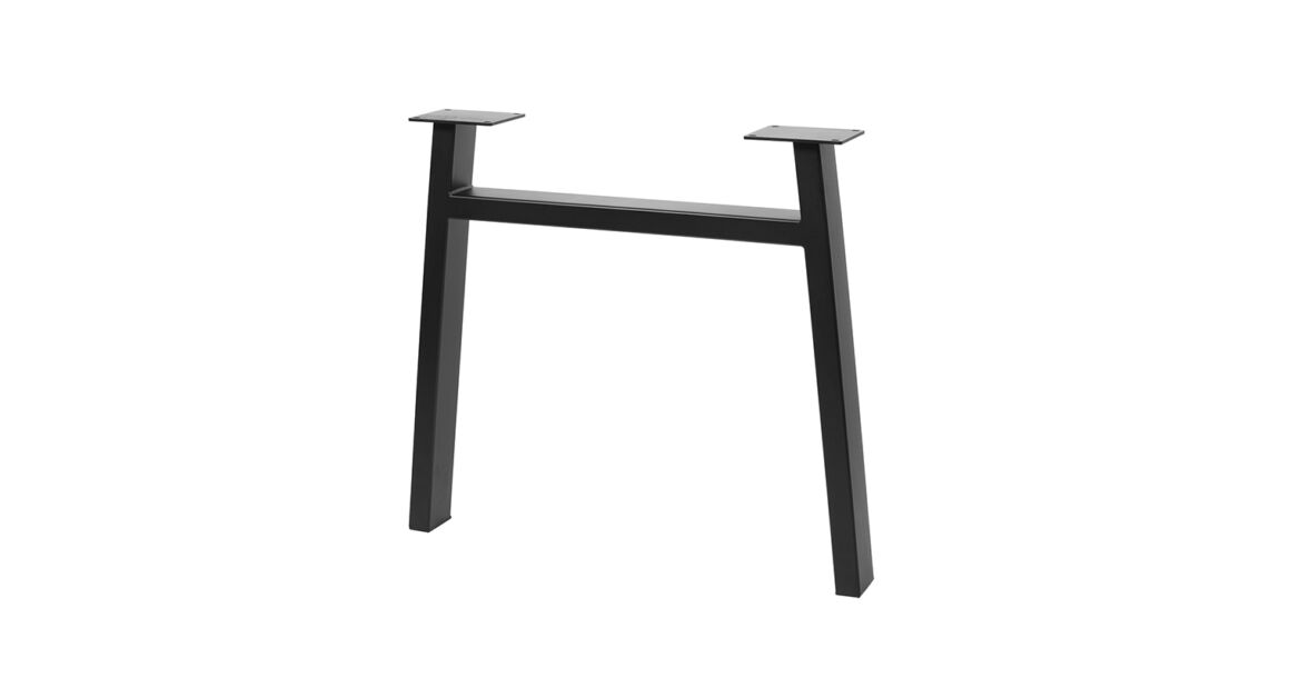 Kép 1/3 - Asztalláb fém INDUSTRIA-H20, 710mm, fekete