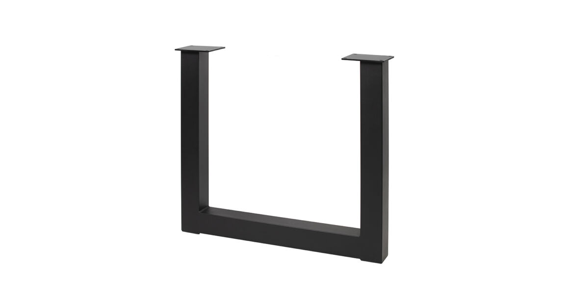 Kép 1/3 - Asztalláb fém INDUSTRIA-P80,  710mm, fekete