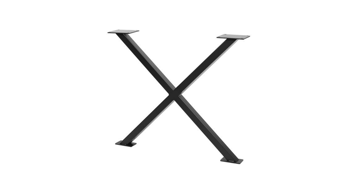 Kép 1/2 - Asztalláb fém INDUSTRIA-X20,  710mm, fekete