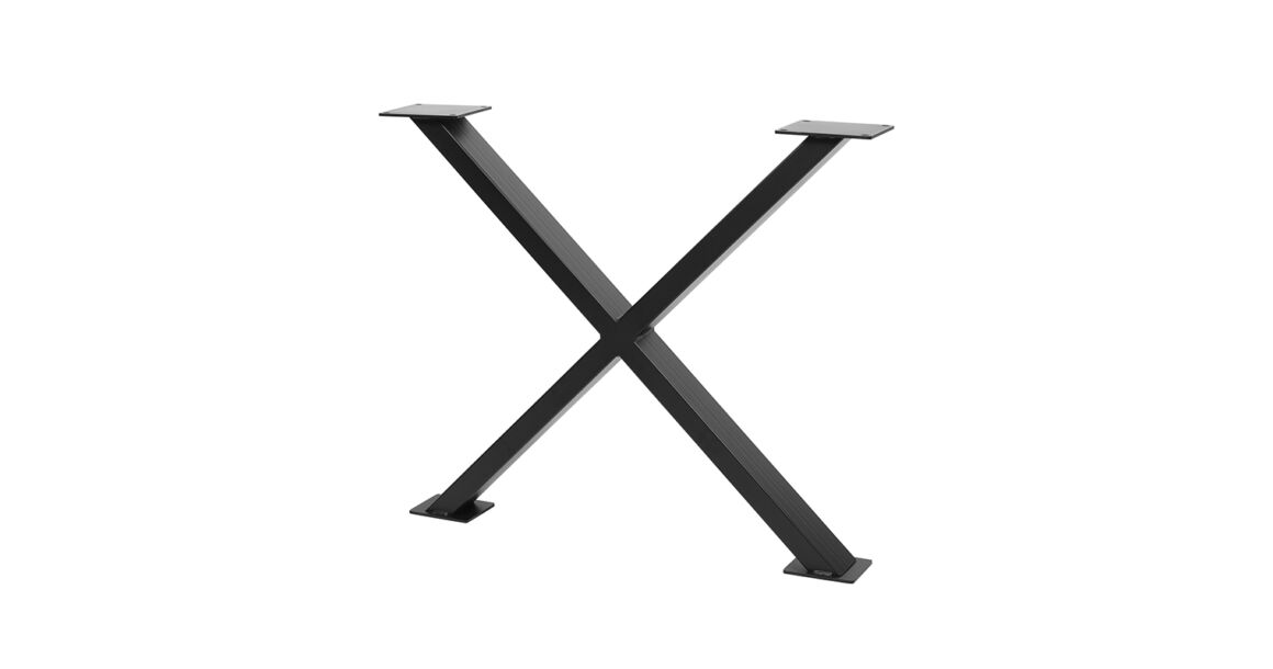 Kép 1/2 - Asztalláb fém INDUSTRIA-X40,  710mm, fekete