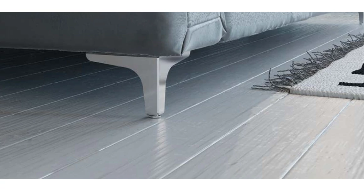 Kép 2/3 - Bútorláb fém, STGY135, 100mm, króm