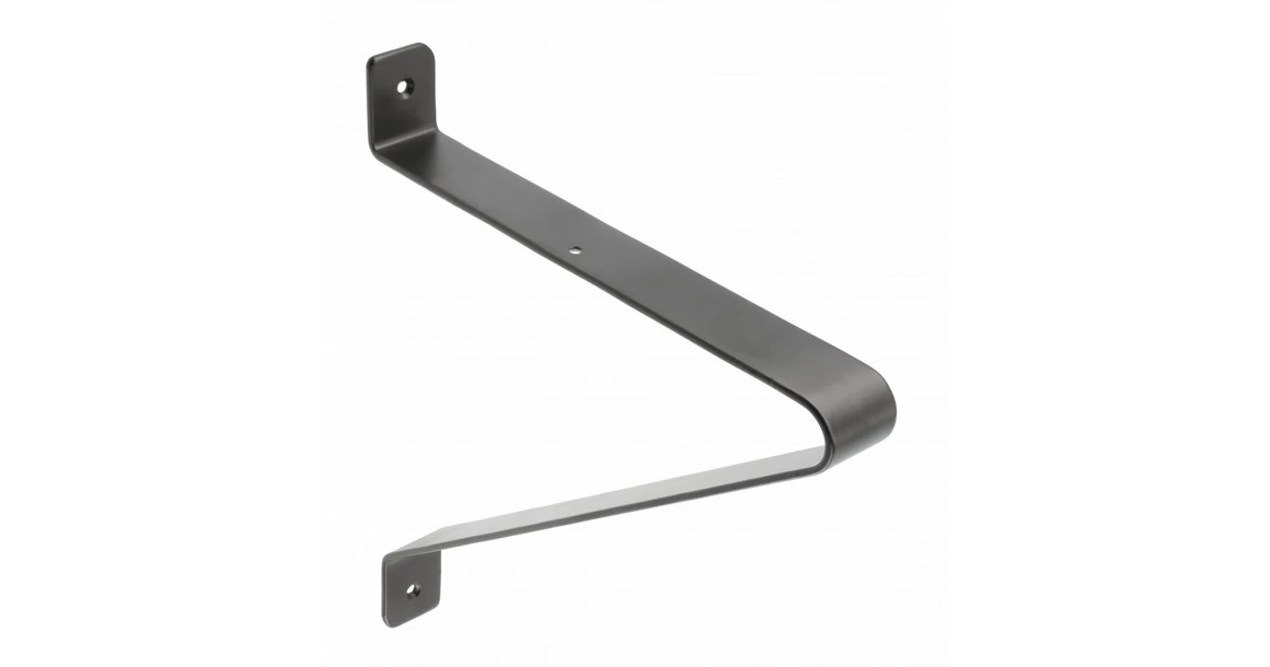 Kép 1/6 - Polctartó konzol GALA, 25 x 22 cm, matt fekete