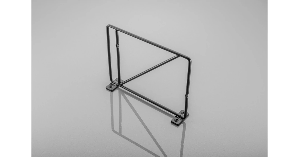 Kép 6/8 - Polctartó konzol ROD, 21 x 17 cm, matt fekete