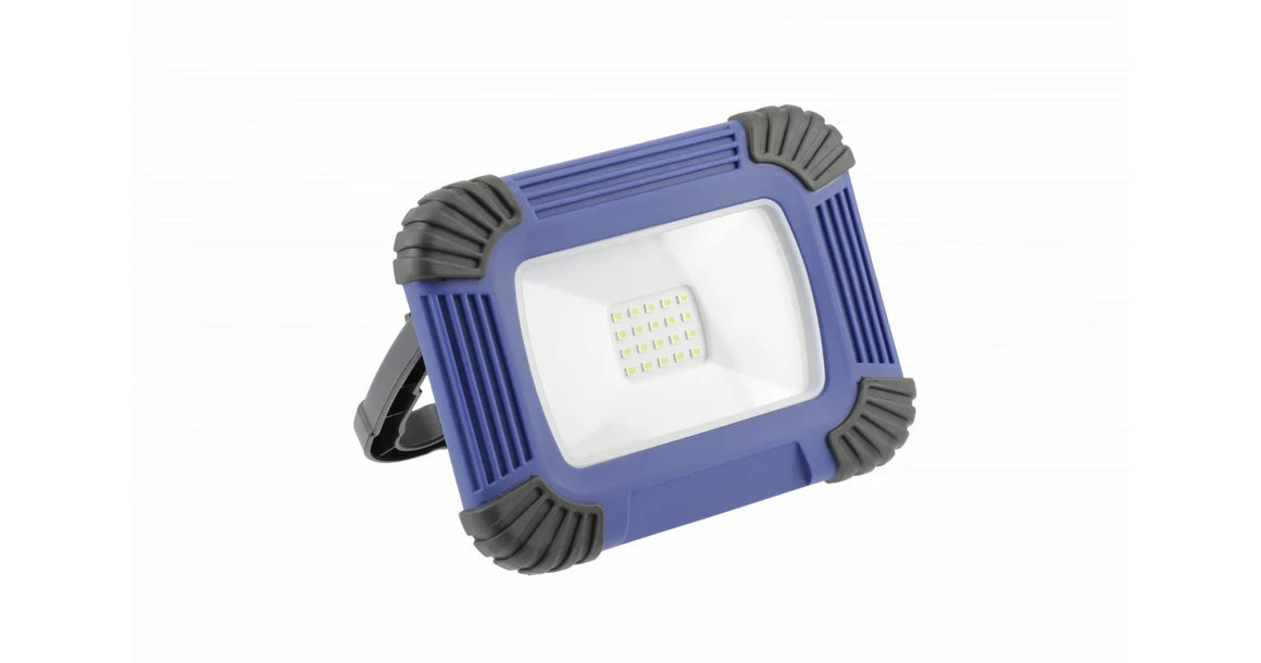 Kép 1/7 - LED reflektor akkumulátorral ONYX 20W, 1600lm, AC220-240V, 50/60 Hz, PF>0,5, RA>80, IP54, 120°, 6400K, kék