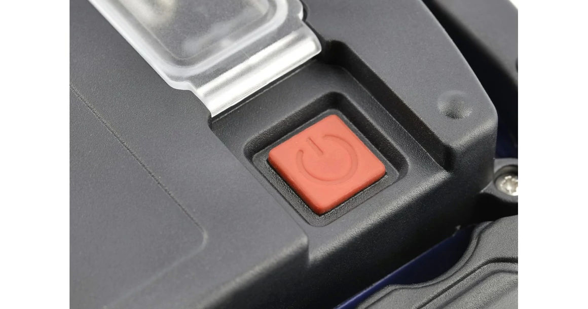 Kép 2/7 - LED reflektor akkumulátorral ONYX 20W, 1600lm, AC220-240V, 50/60 Hz, PF>0,5, RA>80, IP54, 120°, 6400K, kék