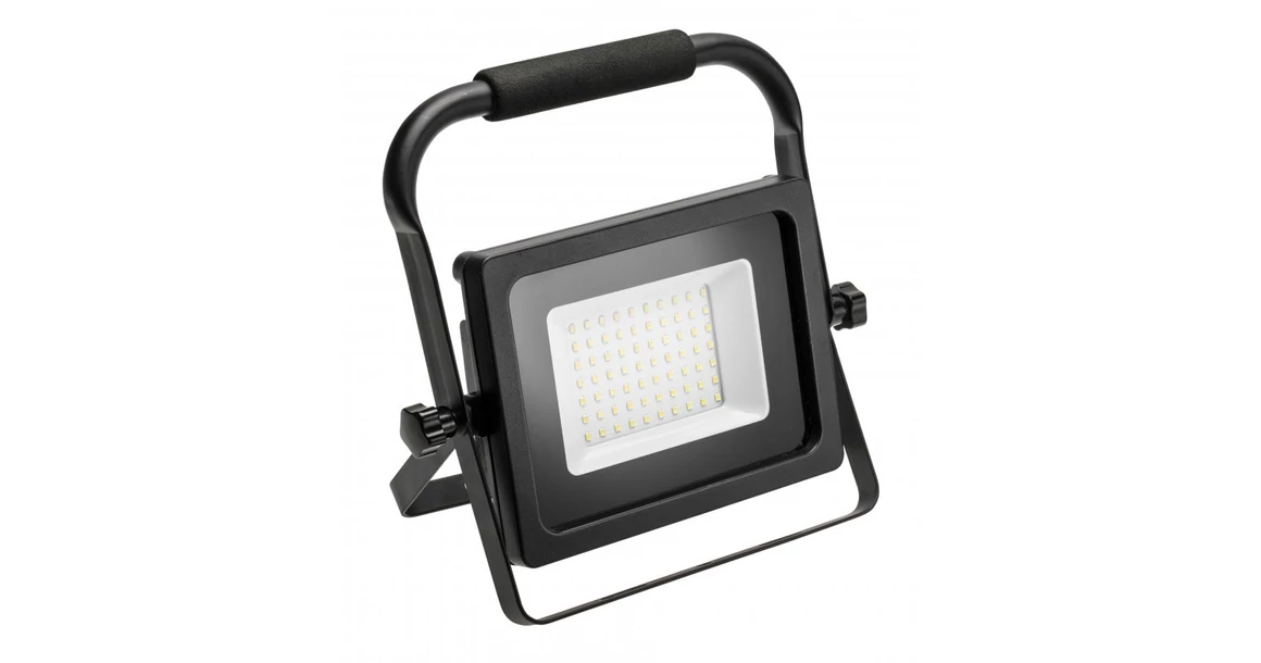 Kép 1/7 - LED reflektor iNEXT (hordozható) 50W 4000lm, PF>0,9, RA>80, IP65, 120°, 6400K, fekete