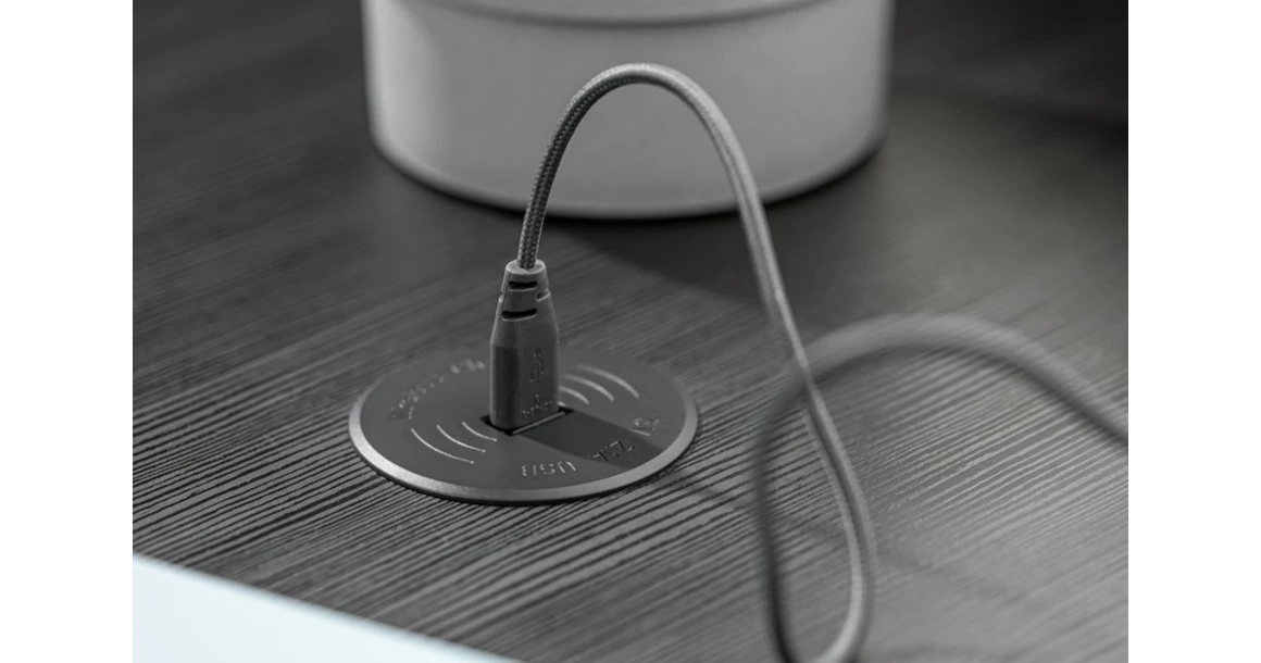 Kép 2/3 - Vezeték nélküli töltő süllyesztett tápegység bemenettel 220-240V AC/kimenet 5V DC, max. 0,5W, Ip20, USD max. 2,1 W,