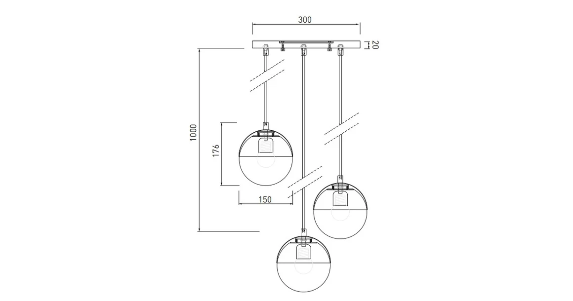 Kép 7/7 - Lámpa Mennyezeti lámpatest ABIES, 7597, AC220-240V, 50/60Hz, 3*E27, IP20, hármas, arany