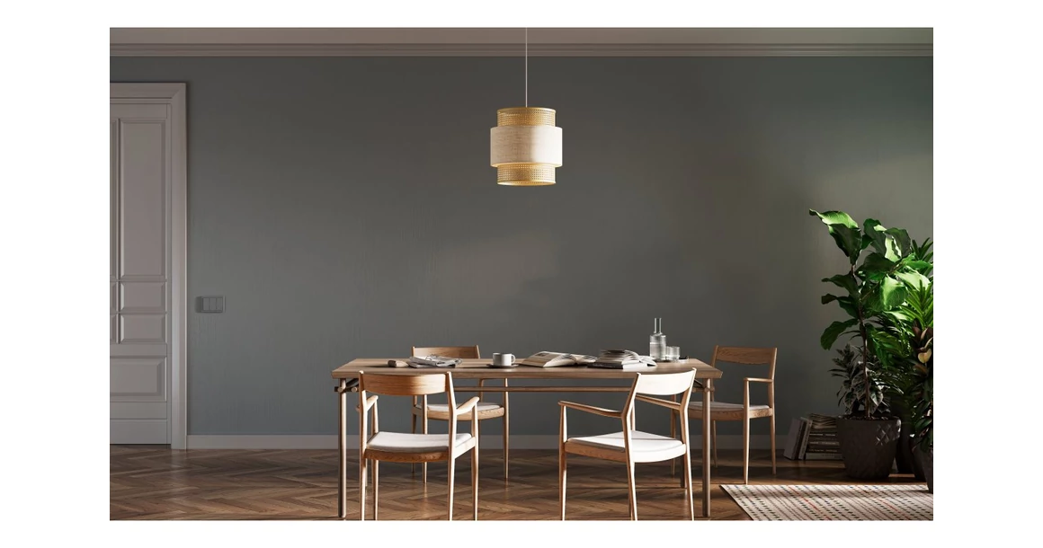 Kép 2/9 - Lámpa Fali lámpatest ABRA, 6168, AC220-240V, 50/60Hz, 1*E27, max.40W, IP20, átmérő 40 cm, krém