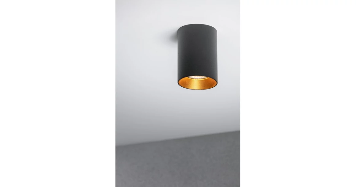 Kép 2/4 - Lámpa Mennyezeti lámpa AERO II, max. 250V, 50/60Hz, 70x100mm, IP20, max. 20W, kör, fekete