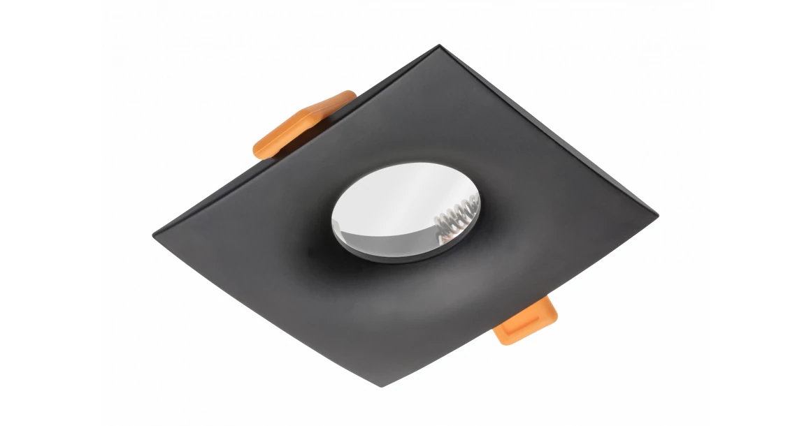 Kép 1/2 - Lámpa Mennyezeti lámpatest ALESSIO, IP54, négyzet, fekete