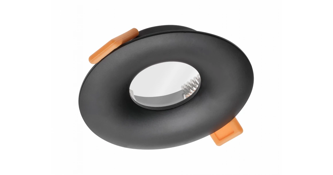 Kép 1/3 - Lámpa Mennyezeti lámpatest ALESSIO, IP54, kör, fekete