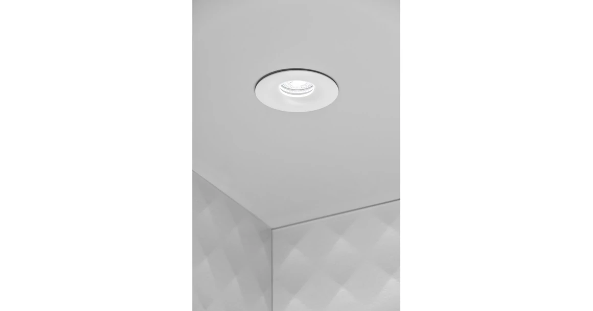 Kép 3/4 - Lámpa Mennyezeti lámpatest ALESSIO, IP54, kör, fehér