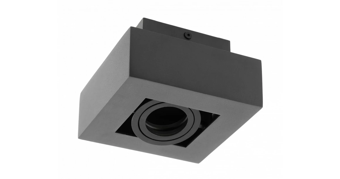 Kép 1/4 - Lámpa Mennyezeti lámpatest ASTER, AC220-240V, 50/60 Hz, GU10, max.50W, IP20, aluminum, egy, fekete