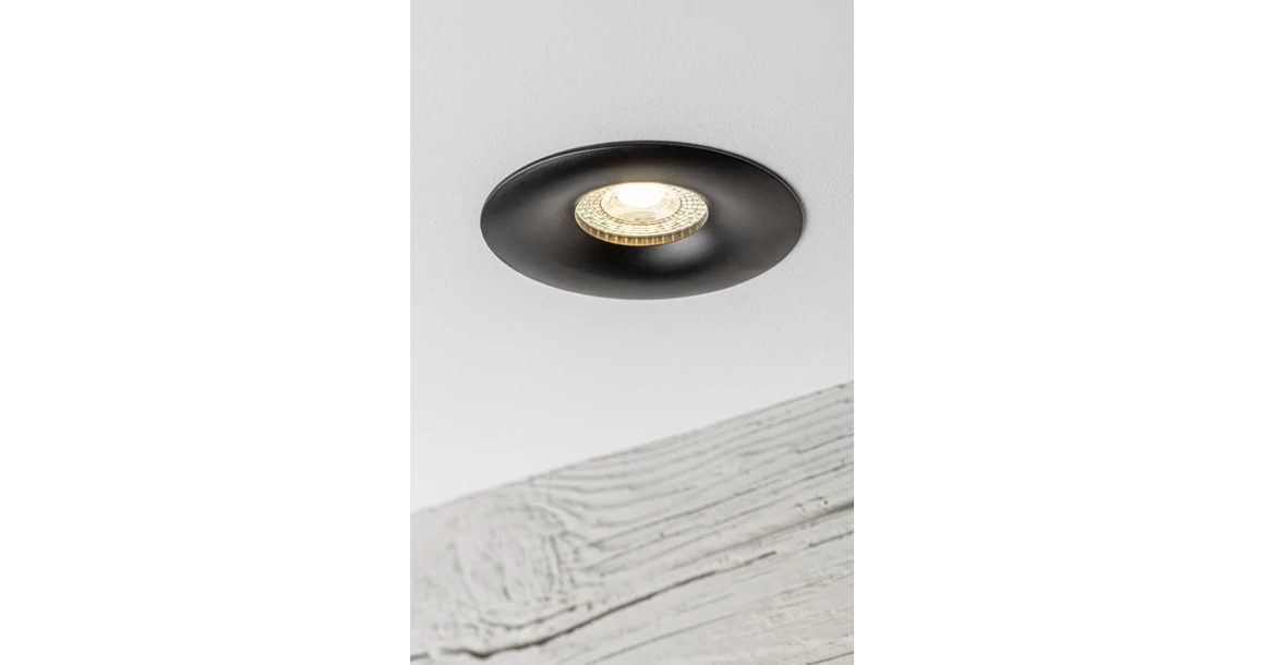 Kép 2/4 - Lámpa Mennyezeti lámpatest AURORA, IP20, kör, aluminium, fekete