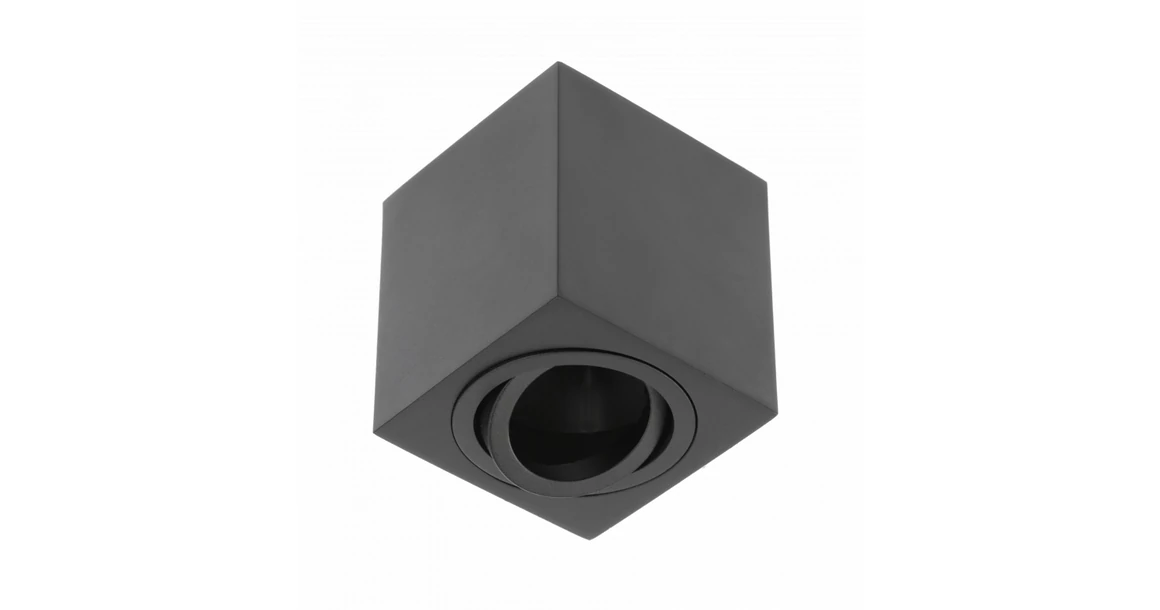 Kép 1/3 - Lámpa Mennyezeti lámpatest AVEIRO BIS, max. 250V, 50/60Hz, 80x80x90mm, IP20, max 20W, négyzet, fekete