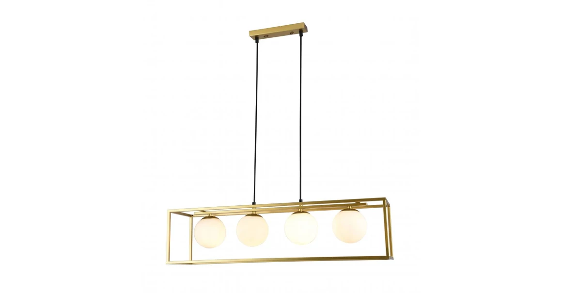 Kép 1/4 - Lámpa Mennyezetilámpa AVELIN 3,2287, AC220-240V,50/60Hz,4*E27, IP20,80CMX20CMX20CM, tripla,  arany