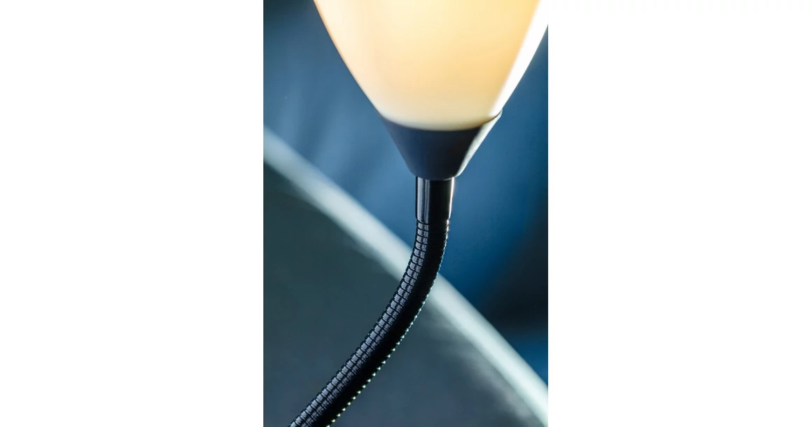 Kép 3/7 - Lámpa Állólámpa BENFICA2, E27 max. 60W, E14 max.40W, műanyag + fém, fekete