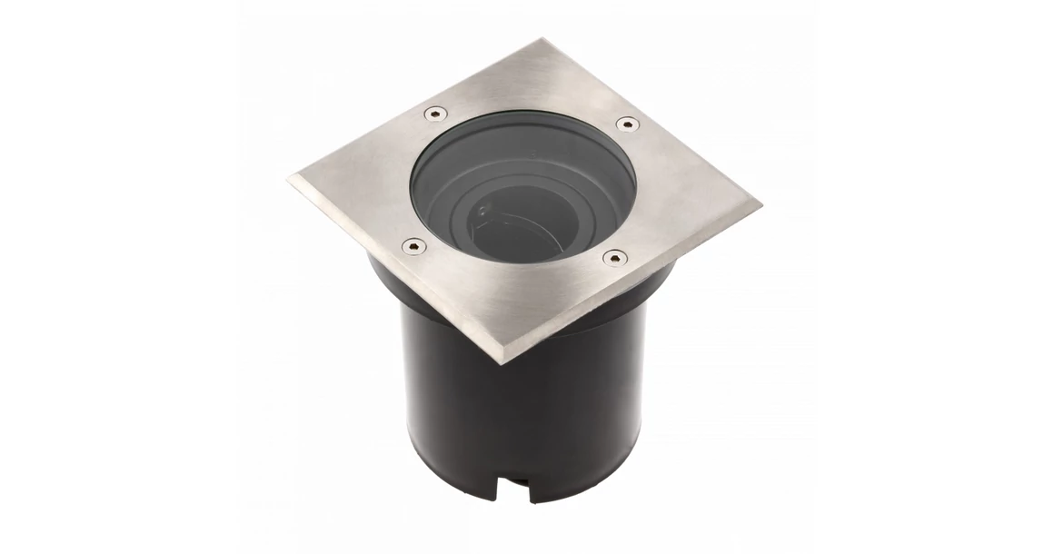 Kép 1/6 - Lámpa Kerti lámpatest BETA-K (négyzet), max.50 W, GU10, IP67, AC220-240V, 50/60Hz, inox