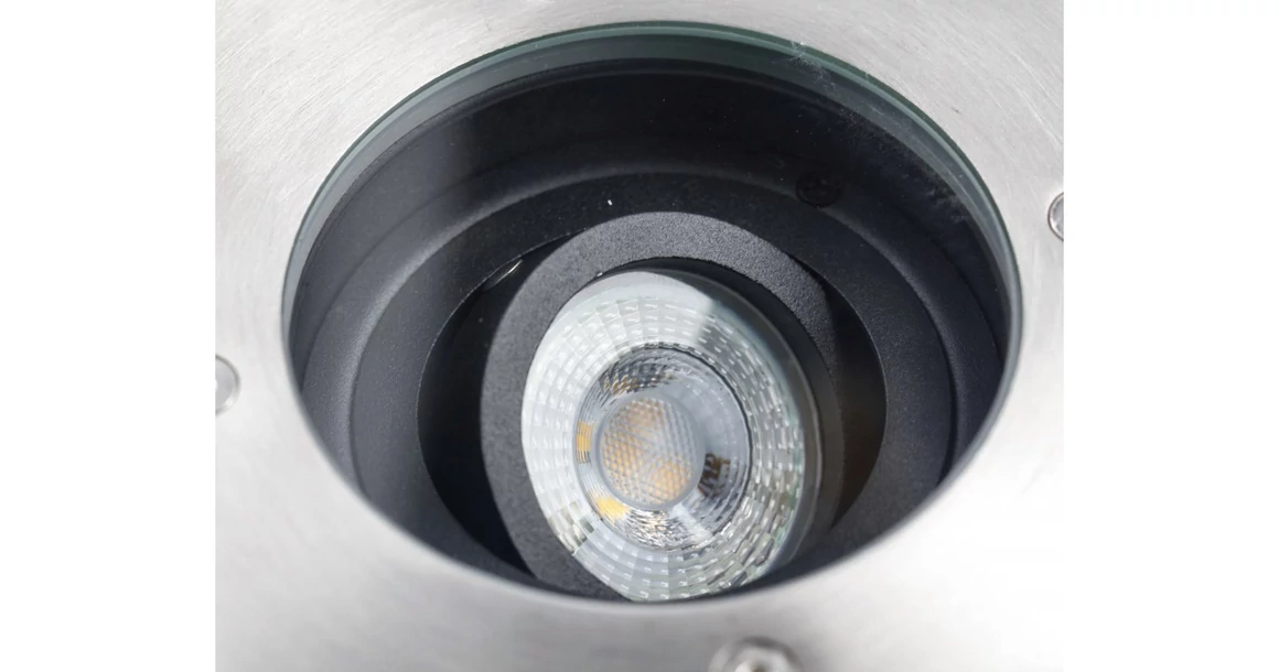 Kép 3/6 - Lámpa Kerti lámpatest BETA-K (négyzet), max.50 W, GU10, IP67, AC220-240V, 50/60Hz, inox