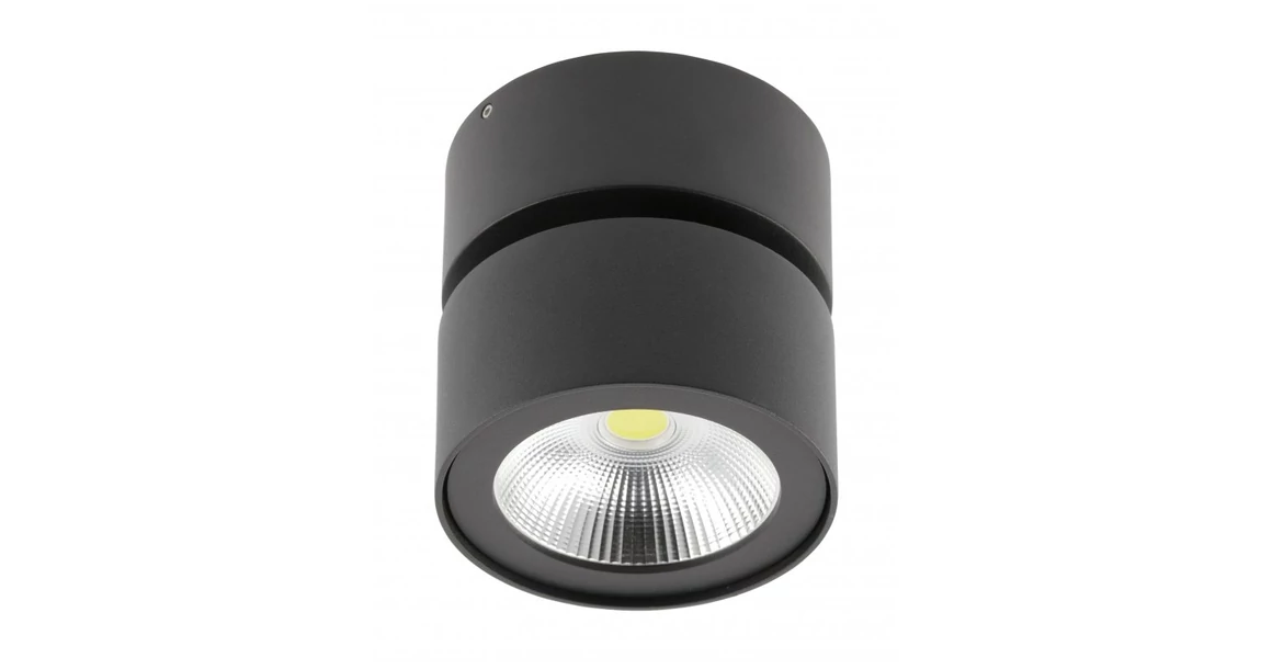 Kép 1/7 - Lámpa Mennyezeti BIANCO 15W 1500lm, AC220-240V, 50/60 Hz, PF>0,5, Ra≥80, IP20, IK06, 36°, 4000K, kör, fekete