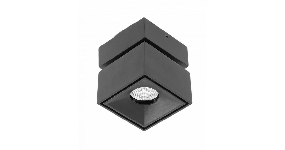 Kép 1/5 - Lámpa Mennyezeti BIANCO, 8W, 680lm, AC220-240V, 50/60 Hz, PF>0,9, Ra≥80, IP20, IK06, 36°, 4000K, kocka, fekete