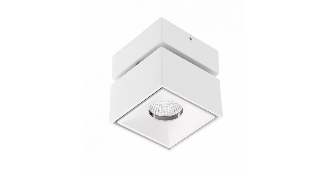Kép 1/3 - Lámpa Mennyezeti BIANCO 8W, 680lm, AC220-240V,50/60 Hz,Ra≥80,IP20,36°,2700/3300/4000K, kocka, fehér