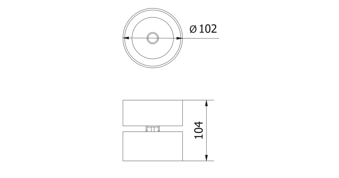 Kép 3/3 - Lámpa Mennyezeti BIANCO 8W, 680lm, AC220-240V,50/60 Hz,Ra≥80,IP20,36°,CCT 2700/3300/4000K, kör, fehér