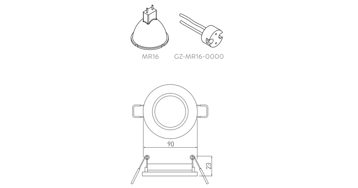 Kép 3/3 - Lámpa Mennyezeti lámpatest BRILLANTE, üveg, fehér kristály, kör