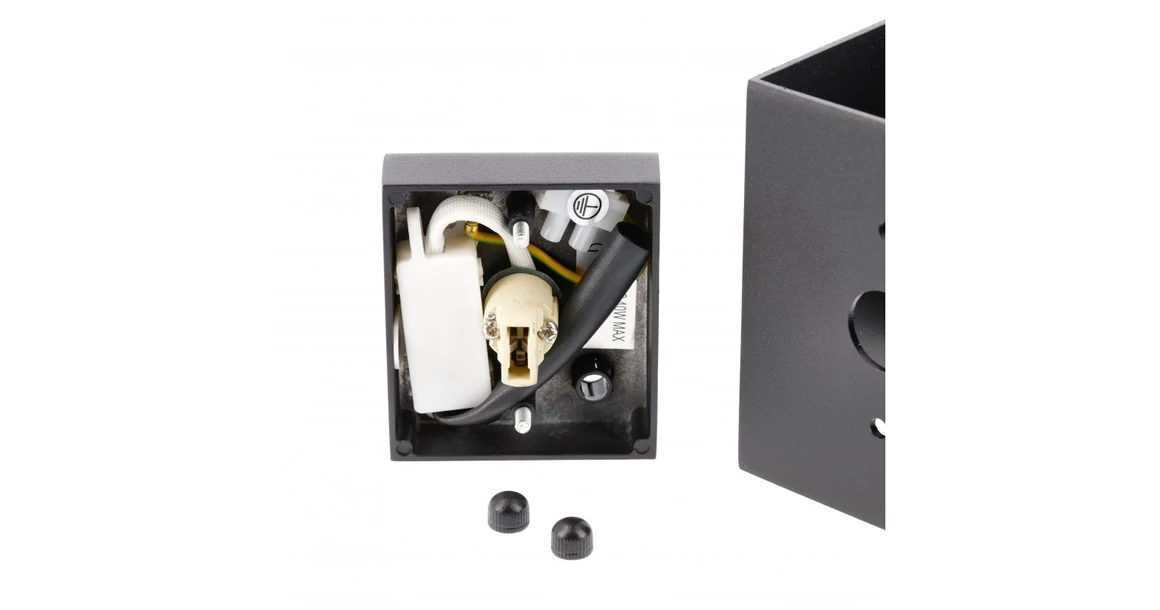 Kép 4/5 - Lámpa Fali lámpatest CAMPIONE II, G9, IP20, max. 40W, IP20, max. 250V, 50/60 Hz, négyzet, fekete