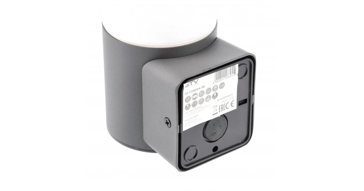 Kép 4/6 - Lámpa Kerti lámpatest CORTA-AU,E27,MAX.25W,IP44,AC220-240V,50-60Hz, falra szerelhető, grafit