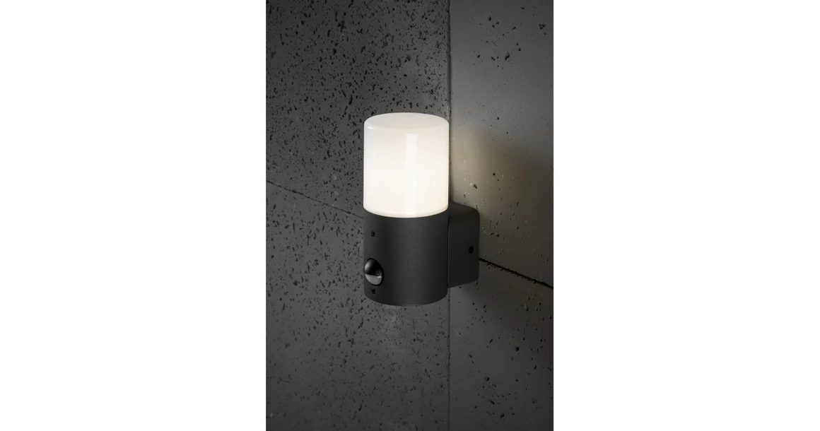 Kép 2/7 - Lámpa Kerti lámpatest CORTA-AU PIR, E27, MAX.25W, IP44, AC220-240V, 50-60Hz, gyertya, felső, grafit