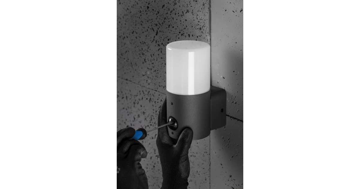 Kép 3/7 - Lámpa Kerti lámpatest CORTA-AU PIR, E27, MAX.25W, IP44, AC220-240V, 50-60Hz, gyertya, felső, grafit