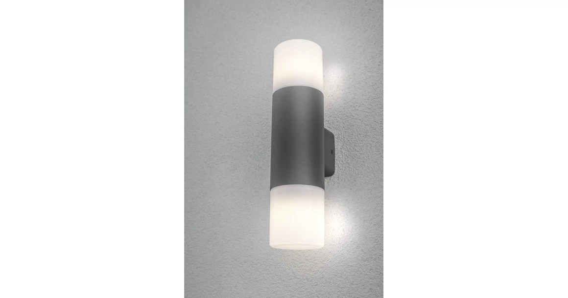 Kép 4/8 - Lámpa Kerti lámpatest CORTA-AUD,2xE27,2xMAX.25W,IP44,AC220-240V,50-60Hz,falra szerelhető fel/le, grafit
