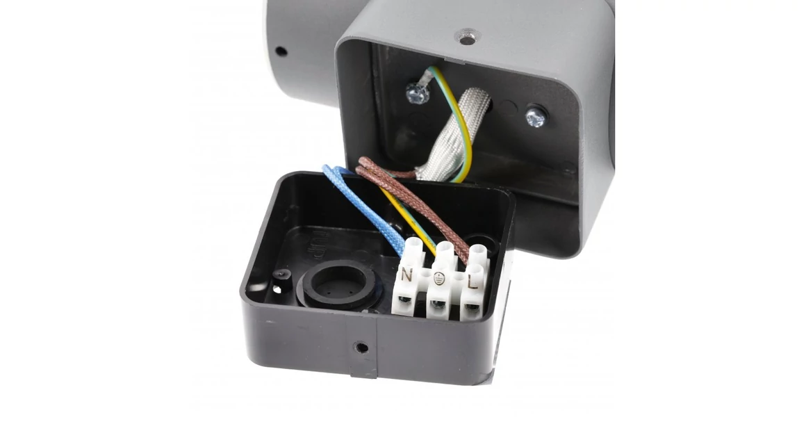 Kép 7/8 - Lámpa Kerti lámpatest CORTA-AUD,2xE27,2xMAX.25W,IP44,AC220-240V,50-60Hz,falra szerelhető fel/le, grafit